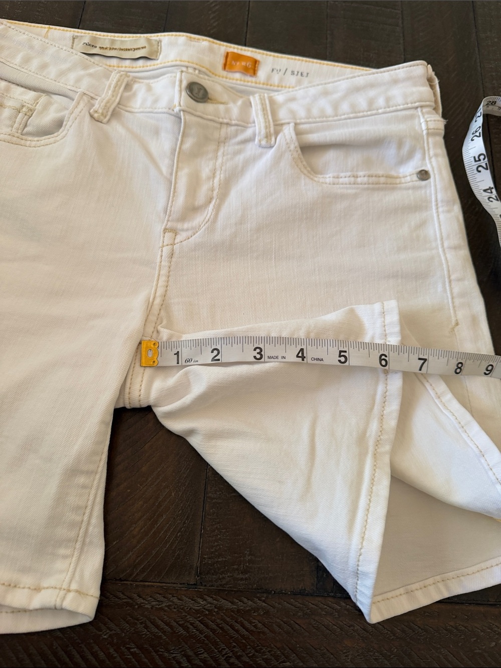 Anthropologie Pilcro and the Letterpress White Denim Shorts - Picture 11 of 11